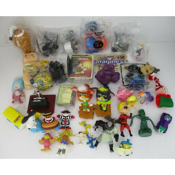 McDonalds, Fisher Price, Taco Bell, Jack in the Box and Unbranded Mixed Toy Lot - Picture 1 of 10